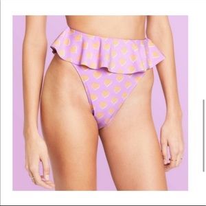 Stoney Clover Lane x Target Lavender Flutter Heart High Waisted Bikini Bottoms